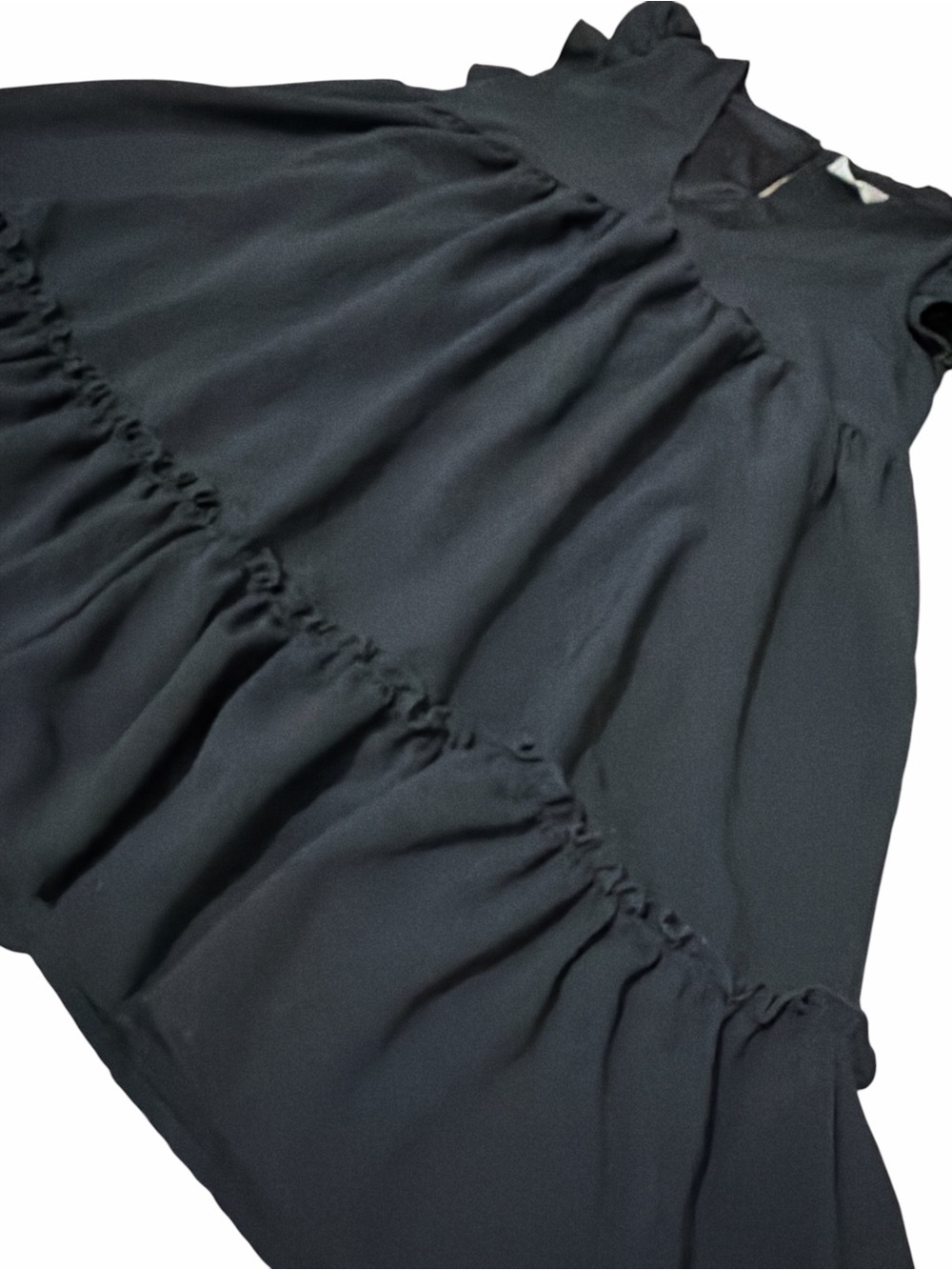 ALTARD STATE Black Ruffled Tiered Dress